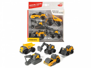 Dickie Toy Volvo Constructions Vehicles 5 Pack 3+