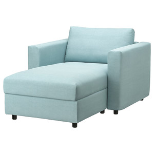 VIMLE Chaise longue, Saxemara light blue