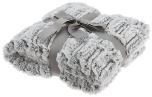 Blanket Plush Grey 180x130 cm