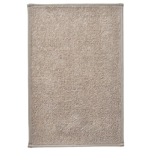 OSBYSJÖN Bath mat, light grey-beige, 40x60 cm