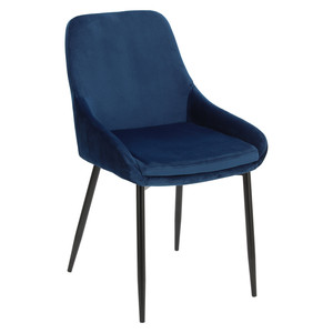Upholstered Chair Floyd Velvet, blue
