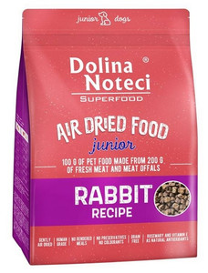 Dolina Noteci Superfood Air Dried Dry Junior Dog Food Rabbit Recipe 1kg