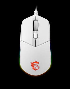 MSI Optical Wired Gaming Mouse Clutch GM11, white