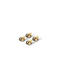 MODU 4x Swirly Wheels, honey yellow