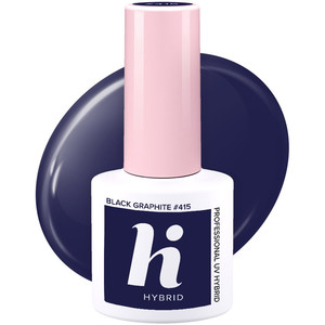 Hi Hybrid Nail Polish - No.415 Black Graphite 5ml