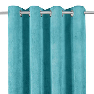 GoodHome Curtain Carrington 135 x 260 cm, blue