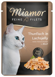Miamor Feine Filets Cat Wet Food Tuna & Salmon in Jelly 100g