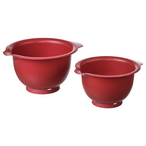 VISPAD Mixing bowl, set of 2, red