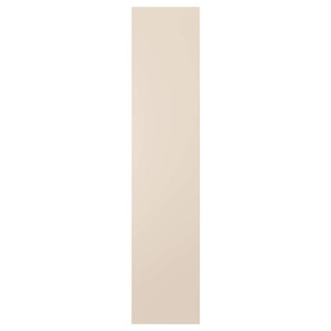 REINSVOLL Door with hinges, grey-beige, 50x229 cm