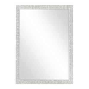 Mirror 50x70 cm, bright silver frame