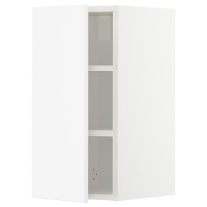 METOD Wall cabinet with shelves, white/Veddinge white, 30x60 cm