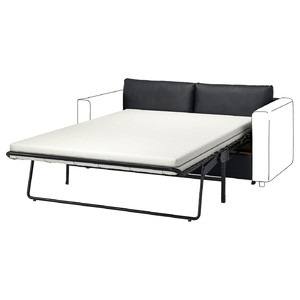 VIMLE Frame, 2-seat sofa-bed section, Grann/Bomstad black