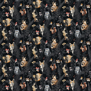 GoodHome Vinyl Wallpaper on Fleece Hidd, black