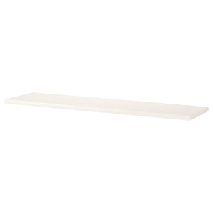 BERGSHULT Shelf, white, 120x30 cm