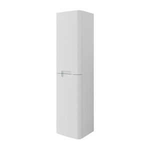 GoodHome Wall-mounted Bathroom High Cabinet Himalia 160 cm, white