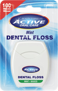 Beauty Formulas Active Oral Care Mint Waxed Dental Floss