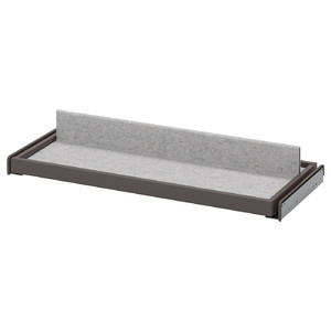 KOMPLEMENT Pull-out tray with shoe insert, dark grey/light grey, 75x35 cm