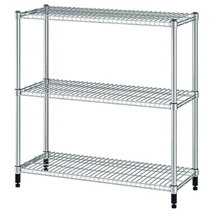 OMAR Shelving unit, galvanised, 92x36x94 cm