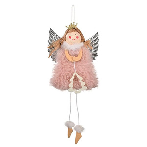 ECARLA Christmas Hanging Decoration Angel, pink