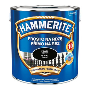 Hammerite Direct To Rust Metal Paint 2.5l, gloss black