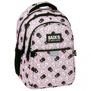 Backpack 27x39x20 Kittens Pink