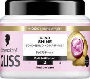 SCHWARZKOPF Gliss 4-in-1 Shine Bond-Building Mask 97% Natural 400ml