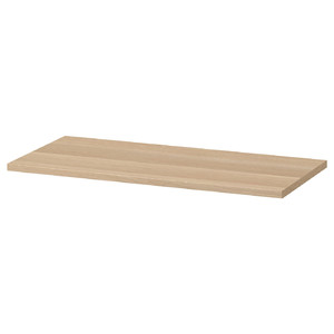 KOMPLEMENT Shelf, white stained oak effect, 75x35 cm