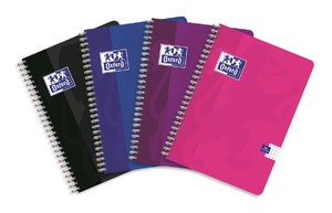Spiral Notebook A4 50 Sheets Squared 1pc, assorted
