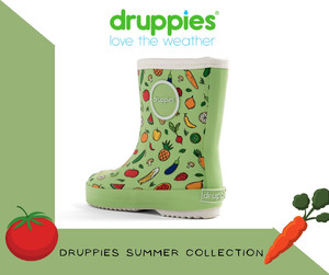 Druppies Rainboots Wellies for Kids Summer Boot Size 24, fresh green