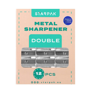 Starpak Metal Sharpener Double 12pcs