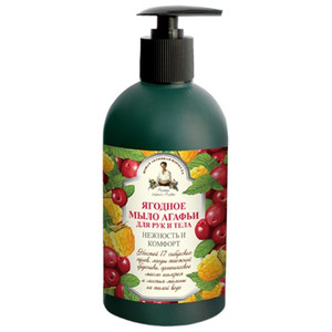 Agafia Berry Soap for Hands & Body Tenderness and Comfort 500ml