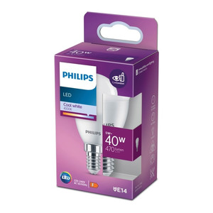 Philips LED Bulb P45 E14 470 lm 4000 K