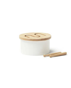 Kid's Concept Toy Drum, white, 18m+