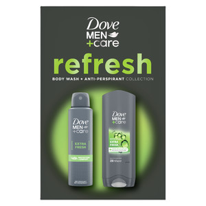 DOVE Men Care Refresh Gift Set - Body Wash & Anti-perspirant Deo Spray