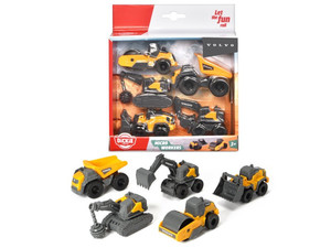 Dickie Toy Volvo Constructions Vehicles 5 Pack 3+