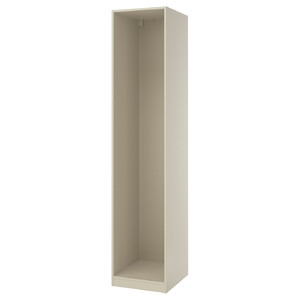 PAX Wardrobe frame, grey-beige, 50x58x236 cm