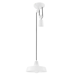 GoodHome Pendant Lamp Yarra E27, white