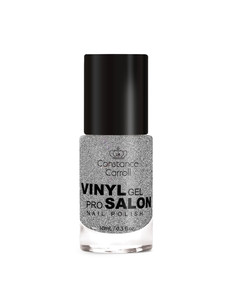 Constance Carroll Nail Polish with Vinyl Glitter no. 78 Silver Haze 10ml