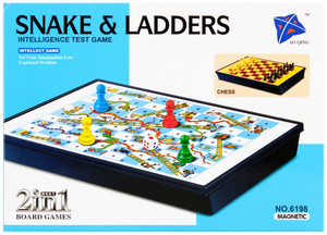 Magnetic Game Chess, Snake & Ladders 2in1 3+