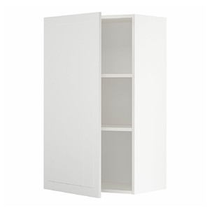 METOD Wall cabinet with shelves, white/Stensund white, 60x100 cm