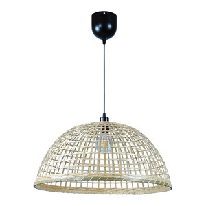 GoodHome Pendant Lamp Songor 1 x 60W E27 58cm, bamboo