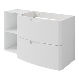 GoodHome Wash-basin Cabinet Himalia 105 cm, right, white