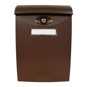 Postbox Post Box GJM ABS, plastic, brown