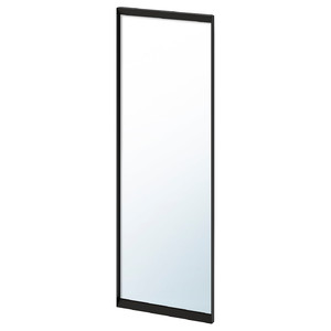 ENHET Hanging mirror f frame, anthracite, 25x4.5x75 cm
