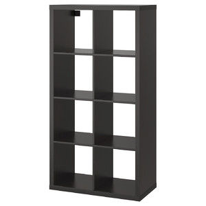 KALLAX Shelf unit, black-brown, 77x147 cm