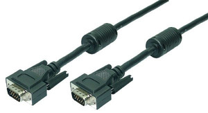 LogiLink VGA Connection Cable 2x Male, black, 15m