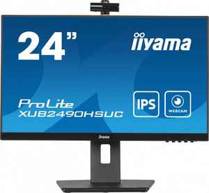 IIyama 23.8" Monitor XUB2490HSUC-B5 IPS FHD CAM MIC HDMI DP