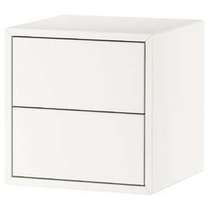 EKET Wall cabinet with 2 drawers, white, 35x35x35 cm