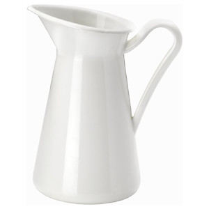 SOCKERÄRT Vase, white, 1.4 l