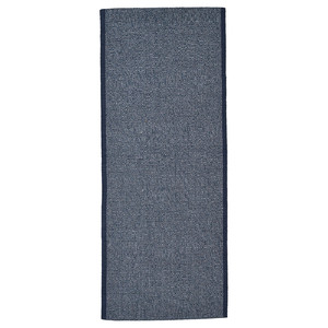 IDROTTSPLATS Rug, flatwoven, blue, 80x200 cm